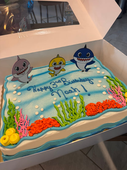 Baby Shark 3 Piece Cake Topper Set