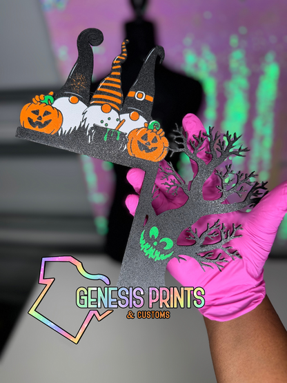 Gnome Halloween Door Corner