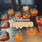 Halloween Pumpkin Latte Straw Topper